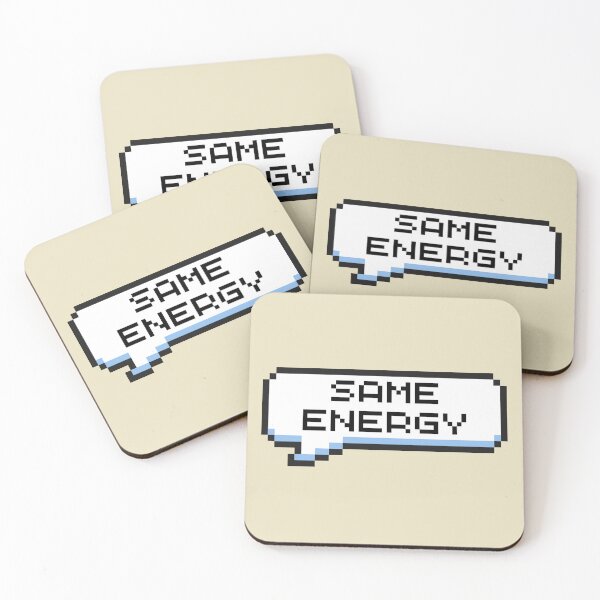 Item preview, Same Energy Sticker designed and sold by Potato Quality Prints.