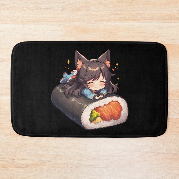 Item preview, Atago Azur Lane Chibi Sushi Kawaii Anime Girl Fox Cute Roll designed and sold by CarlosBender.