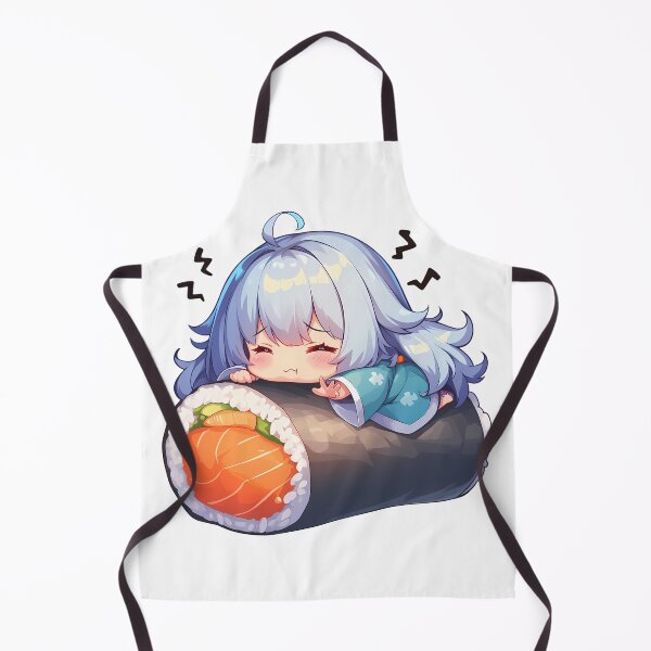 Item preview, Sirius Azur Lane Chibi Sushi Kawaii Anime Girl Blue Hair Roll designed and sold by CarlosBender.