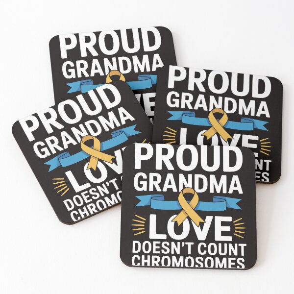 Item preview, Proud Grandma Trisomy 21 World Down Syndrome Awareness Day designed and sold by cherylbartlett.