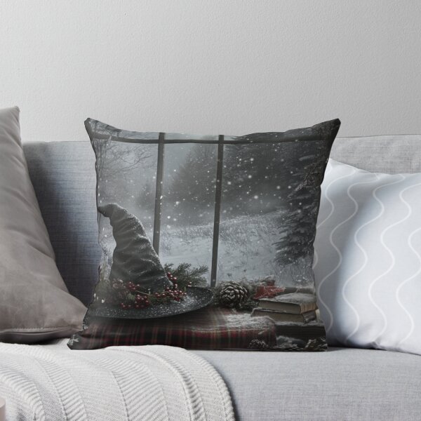 Item preview, Winter Wizard’s Window – Snowy Sorting Hat Scene designed and sold by WhimsyWink.