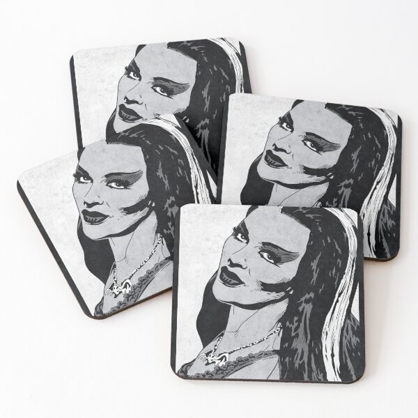 Item preview, LILY MUNSTER - The Munsters (Greyscale) designed and sold by FamousWeirdosRB.