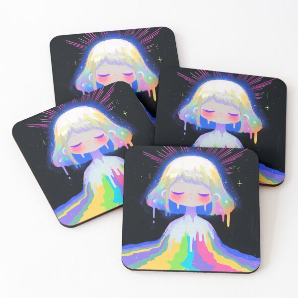 Item preview, Cosmic Melting Rainbow Girl designed and sold by bubblegoth.