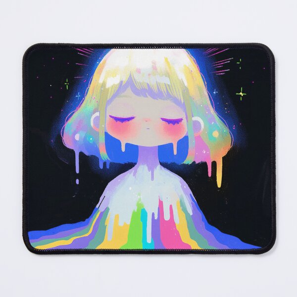 Item preview, Cosmic Melting Rainbow Girl designed and sold by bubblegoth.