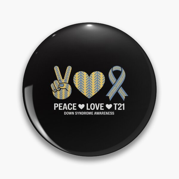 Item preview, Peace Love Cure World Down Syndrome Day 321 Awareness designed and sold by jewellmeyers.