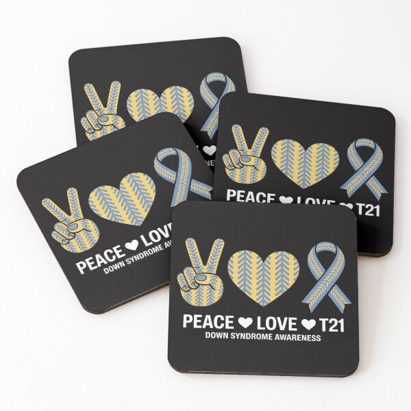 Item preview, Peace Love Cure World Down Syndrome Day 321 Awareness designed and sold by jewellmeyers.