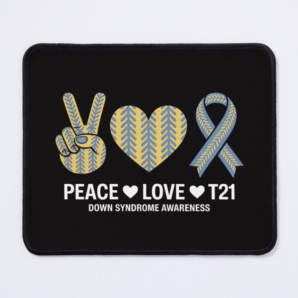 Item preview, Peace Love Cure World Down Syndrome Day 321 Awareness designed and sold by jewellmeyers.