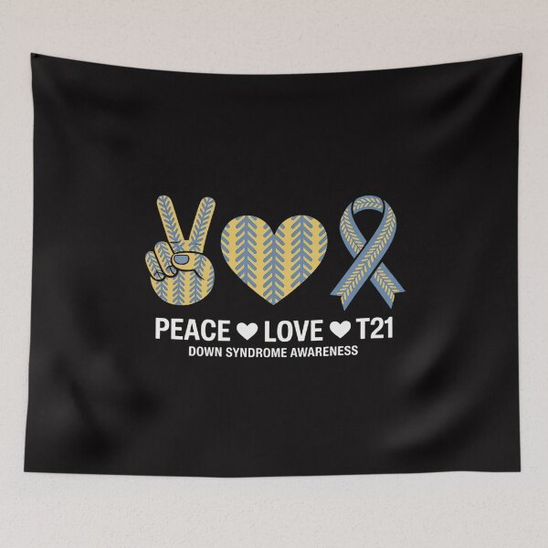 Item preview, Peace Love Cure World Down Syndrome Day 321 Awareness designed and sold by jewellmeyers.