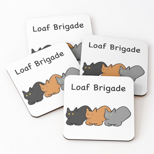 Item preview, Loaf Brigade Three Cats Loafing in a Row designed and sold by whenkelseydraws.