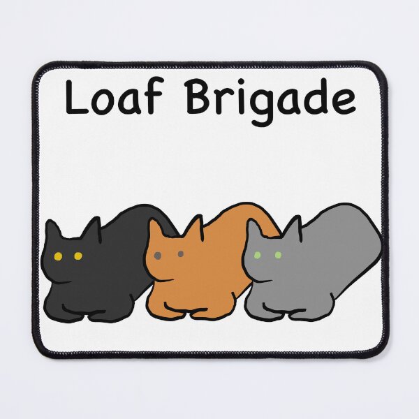Item preview, Loaf Brigade Three Cats Loafing in a Row designed and sold by whenkelseydraws.