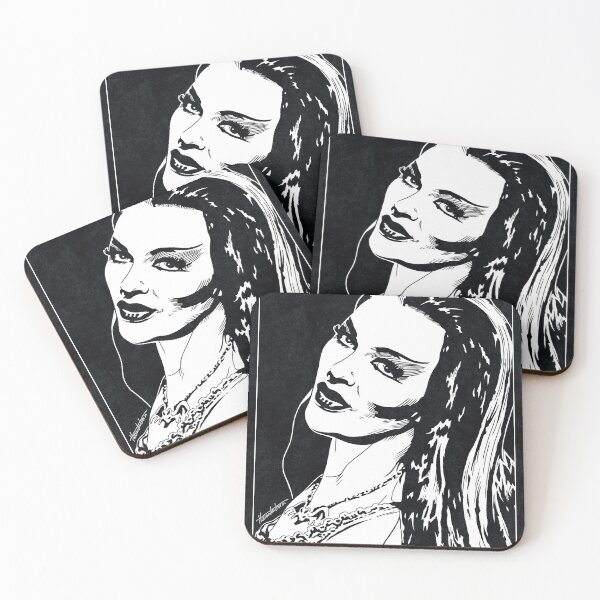 Item preview, LILY MUNSTER - The Munsters (Black and White) designed and sold by FamousWeirdosRB.
