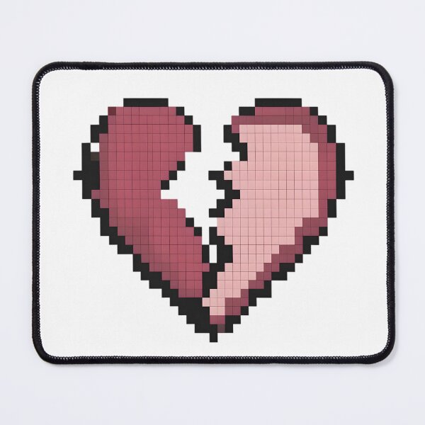 Item preview, 2D Pixel Broken Heart Icon Valentine Day Flat Sprite Love Symbol designed and sold by BankMano.