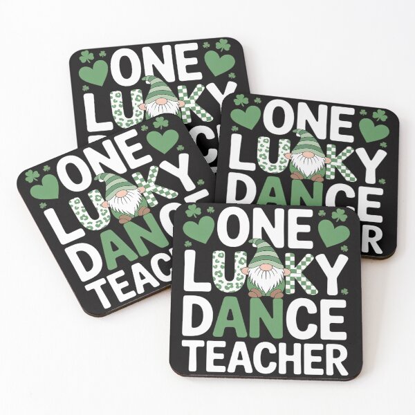 Item preview, One Lucky Dance Teacher St Patricks Day Gnome designed and sold by jewellmeyers.