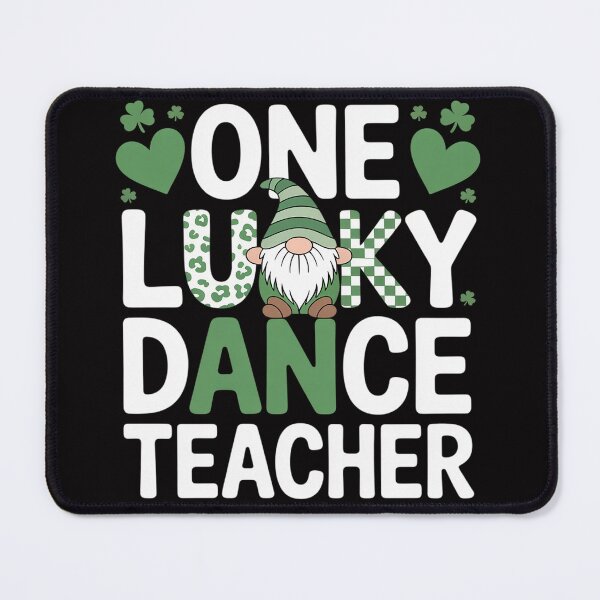Item preview, One Lucky Dance Teacher St Patricks Day Gnome designed and sold by jewellmeyers.