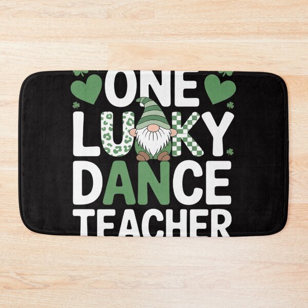 Item preview, One Lucky Dance Teacher St Patricks Day Gnome designed and sold by jewellmeyers.