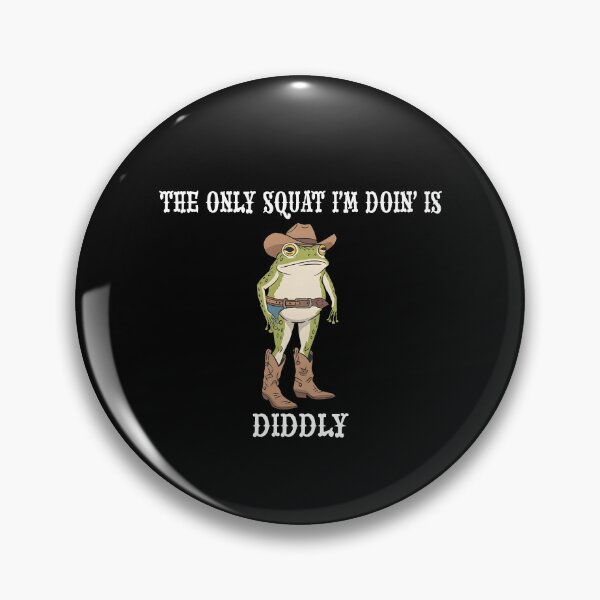 Item preview, Vintage Humor The Only Squat I'm Doin' Is Diddly Frog Meme designed and sold by Torionrad.