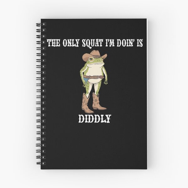 Item preview, Vintage Humor The Only Squat I'm Doin' Is Diddly Frog Meme designed and sold by Torionrad.