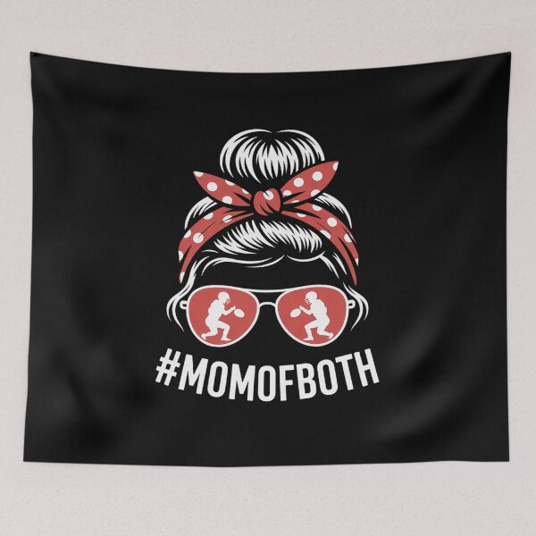Item preview, Mom Of Both Messy Bun Dancer & Football Player Mom designed and sold by joedavila.