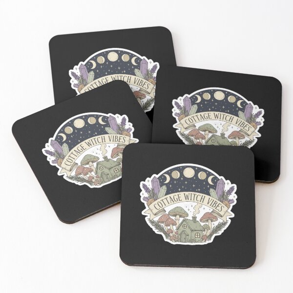 Item preview, Cottage Witch Vibes Sticker - Cottagecore Witchy Aesthetic Green Witch Herbalism Nature designed and sold by RealVibeVault.
