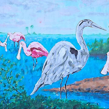 Artwork thumbnail, Our Florida Friends by RudyYoder