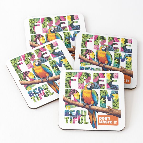 Item preview, Tropical macaw, Freedom is beautiful, don't waste it designed and sold by Dizartico.