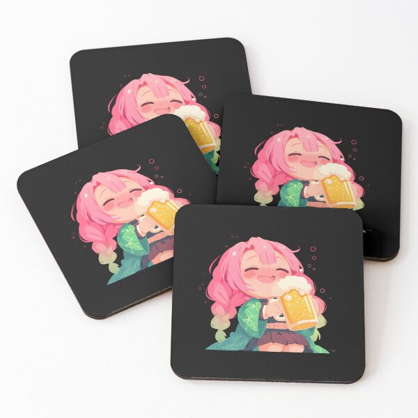 Item preview, Mitsuri Kanroji Demon Slayer Anime Kawaii Chibi Beer Fest Sweet Joyful Moment designed and sold by riadjamai.