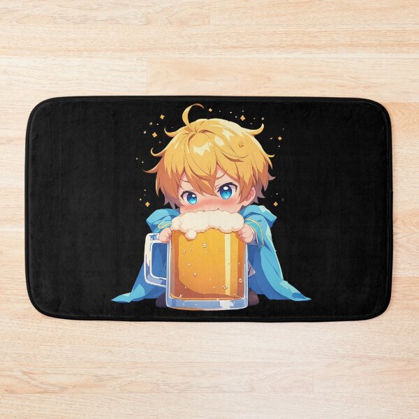 Item preview, Eugeo Sword Art Online Anime Kawaii Chibi Beer Drunk Fest Cute Bright Celebration designed and sold by riadjamai.