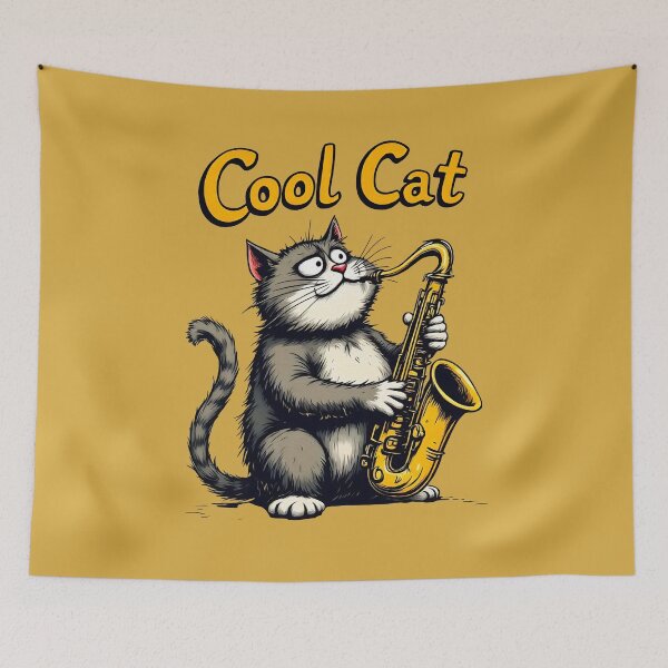Item preview, Cool Cat Jazz designed and sold by SteadyRolling.
