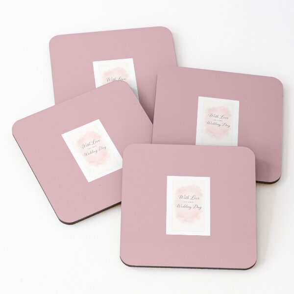 Item preview, With Love, On Your Wedding Day – Elegant Watercolor Wedding Card designed and sold by Novel Works Studio.