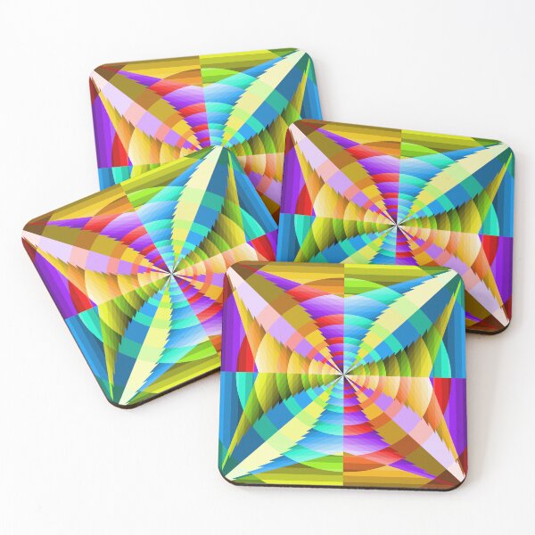 Item preview, Asymmetric Geometric Abstraction in Multi Color, Abstract Art designed and sold by DDJust4U.