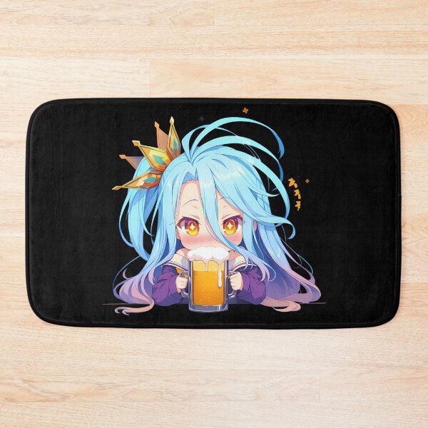 Item preview, Shiro No Game No Life Anime Girl Chibi Kawaii Beer Cute Fantasy designed and sold by riadjamai.