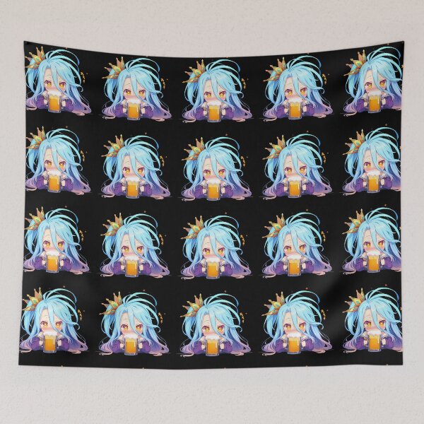 Item preview, Shiro No Game No Life Anime Girl Chibi Kawaii Beer Cute Fantasy designed and sold by riadjamai.