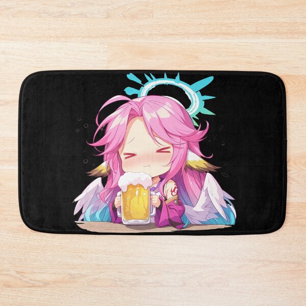 Item preview, Jibril No Game No Life Anime Girl Chibi Kawaii Beer Angelic Fantasy Joy designed and sold by riadjamai.