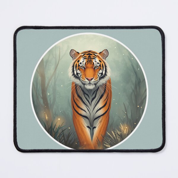 Item preview, Mystic Tiger of the Forest – Majestic Tiger Fantasy Illustration designed and sold by soletstudio.