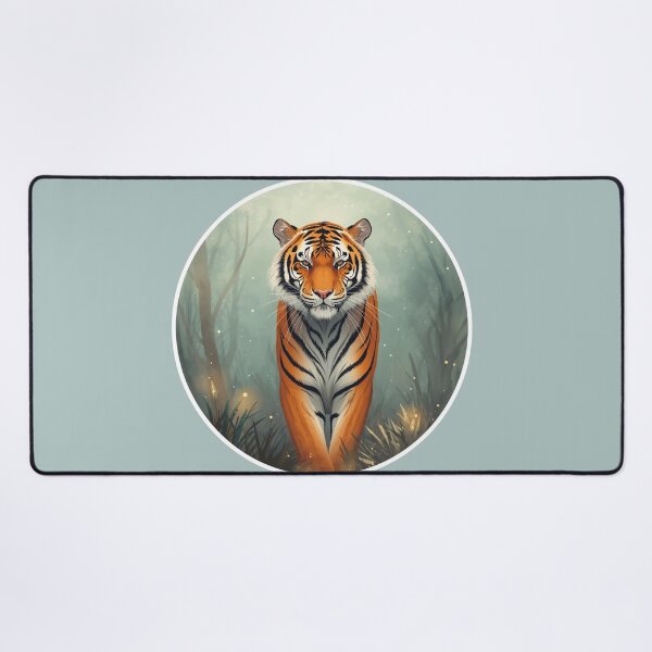 Item preview, Mystic Tiger of the Forest – Majestic Tiger Fantasy Illustration designed and sold by soletstudio.