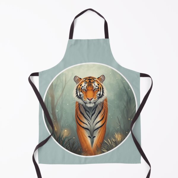 Item preview, Mystic Tiger of the Forest – Majestic Tiger Fantasy Illustration designed and sold by soletstudio.