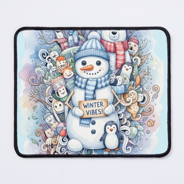 Item preview, Winter Vibes Cute Fantasy Illustration designed and sold by Art Lab Society.