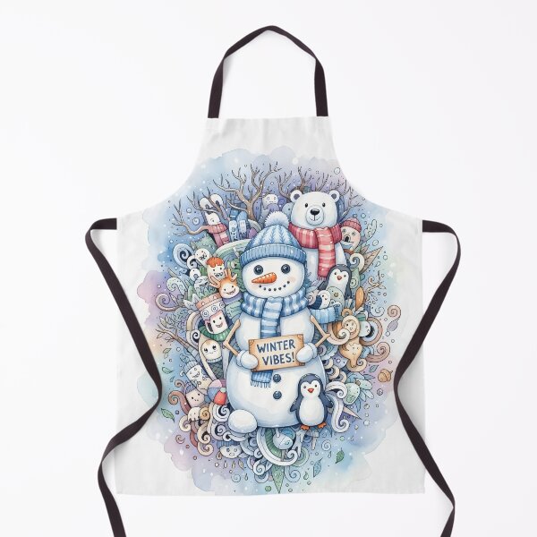 Item preview, Winter Vibes Cute Fantasy Illustration designed and sold by Art Lab Society.