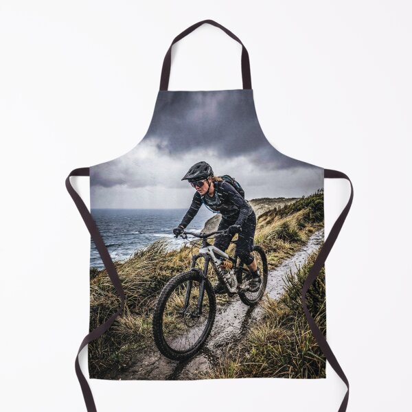 Item preview, Tasmanian Coastal Storm MTB Ride – Cinematic Action Photography Print. designed and sold by Hinson MTB Visuals.