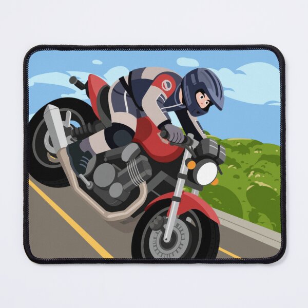 Item preview, Motorcycle Rider on Open Road Illustration designed and sold by Lagwsal22.