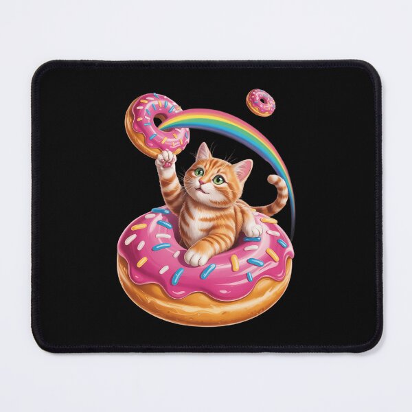 Item preview, Space Cat Donut Rainbow Cat Cute Kitty in Space designed and sold by Morphologiona.