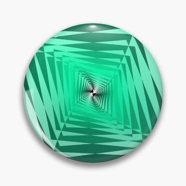 Item preview, Twisting Geometric Abstraction in Green, Abstract Art designed and sold by DDJust4U.