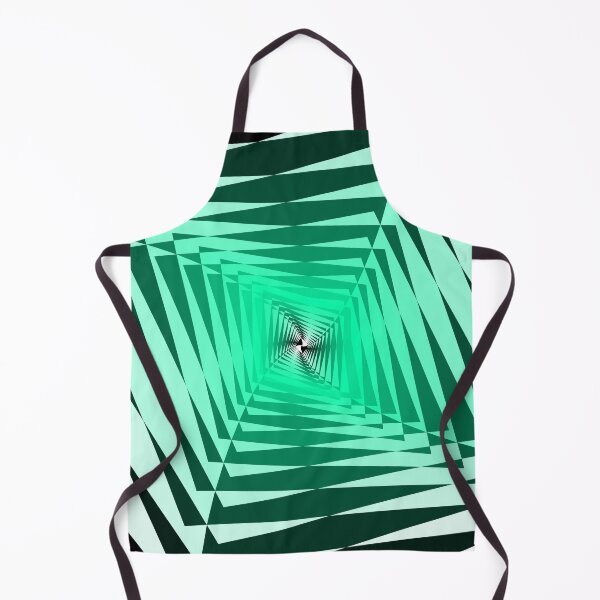Item preview, Twisting Geometric Abstraction in Green, Abstract Art designed and sold by DDJust4U.