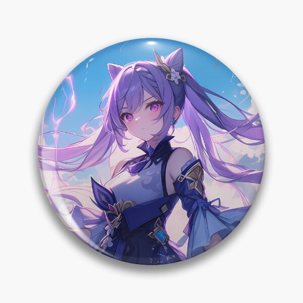 Item preview, Keqing Thunderous Elegance Genshin Impact Anime Girl designed and sold by riadjamai.