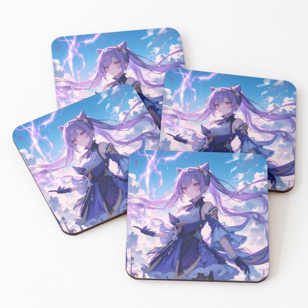Item preview, Keqing Thunderous Elegance Genshin Impact Anime Girl designed and sold by riadjamai.