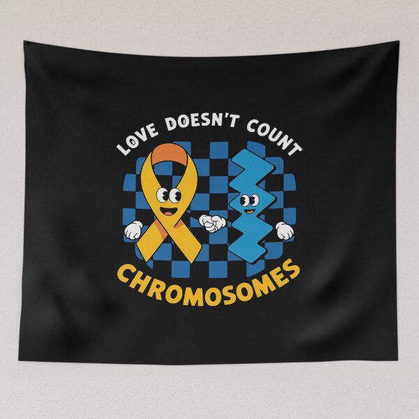 Item preview, Love Doesn't Count Chromosomes Down Syndrome Awareness Month designed and sold by KristieRamsey.