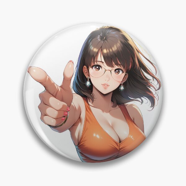 Item preview, Waifu Pointing in Orange Spandex designed and sold by waifu-alert.
