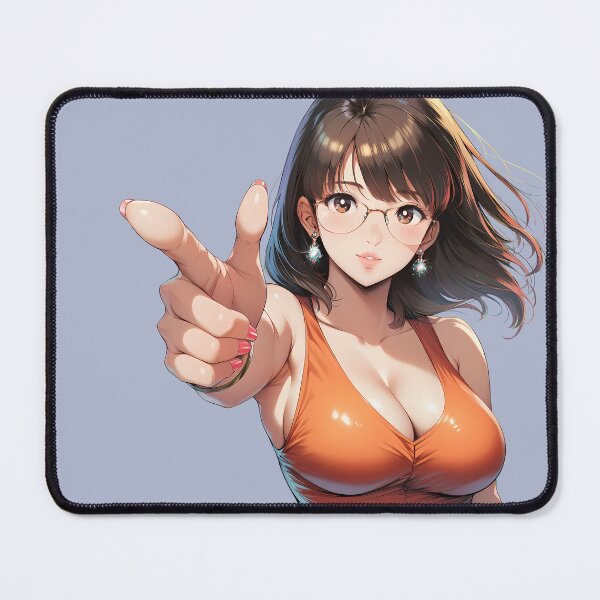 Item preview, Waifu Pointing in Orange Spandex designed and sold by waifu-alert.