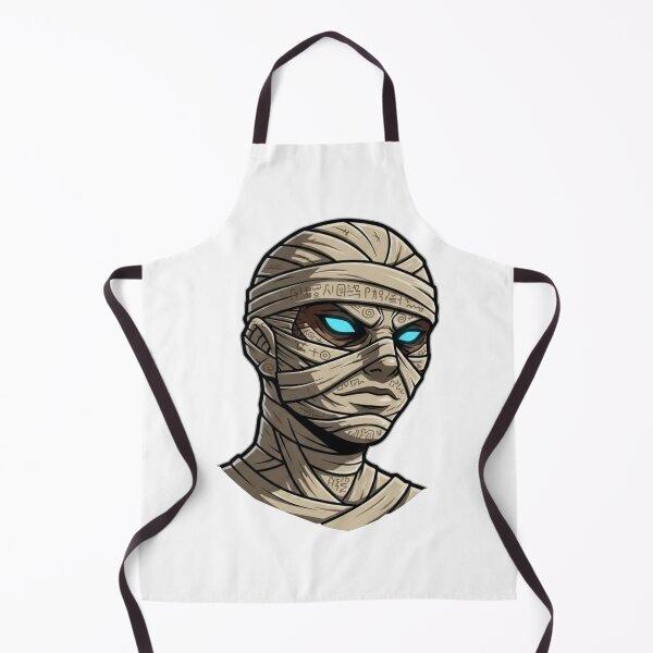 Item preview, Ancient Mummy Head - Glowing Blue Eyes Vector Art designed and sold by Oddifys.