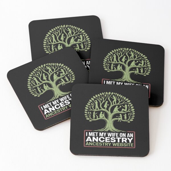 Item preview, Funny Genealogy Marriage Joke I Met My Wife Through Ancestry designed and sold by countntenov.